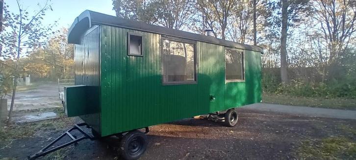 Pipowagen werfkeet werfwagen schaftkeet schaftwagen te koop, Doe-het-zelf en Bouw, Bouwketen en Schaftketen, Gebruikt, Ophalen
