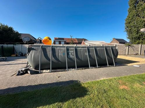 Zwembad 274x549x132 met zandfilter en warmtepomp, Tuin en Terras, Zwembaden, Gebruikt, Opzetzwembad, 120 cm of meer, 400 cm of meer