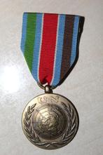 U.N medaille Joegoslavie, Verzamelen, Militaria | Algemeen, Ophalen of Verzenden, Landmacht, Lintje, Medaille of Wings