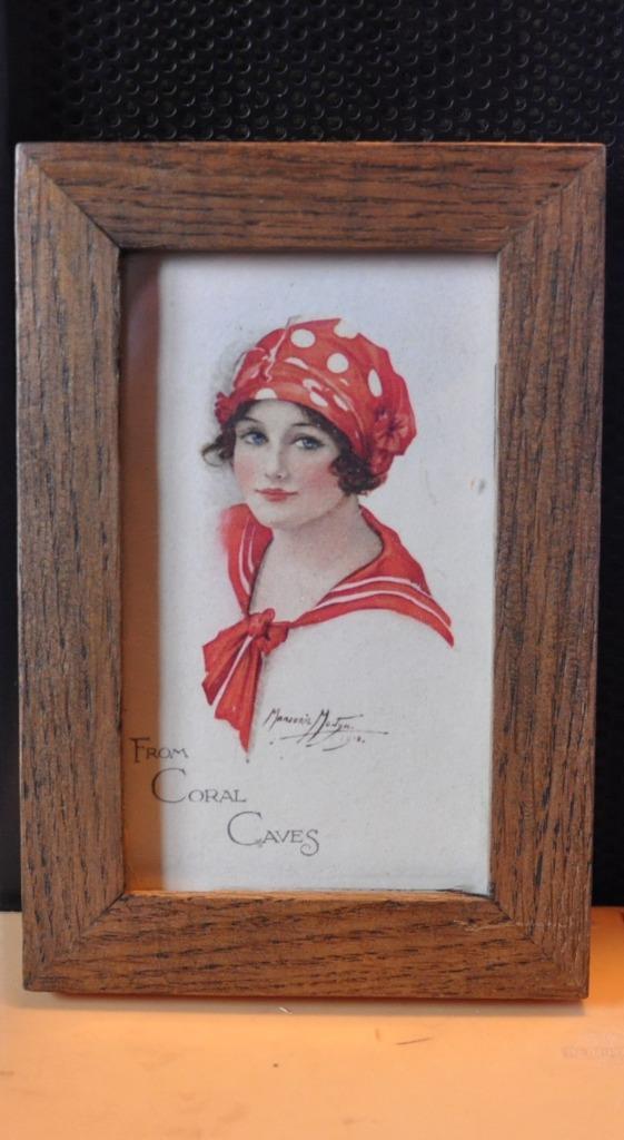 cadre carte postale publicitaire biotex dame retro (3), Verzamelen, Postkaarten | Themakaarten, Ongelopen, Overige thema's, Ophalen of Verzenden