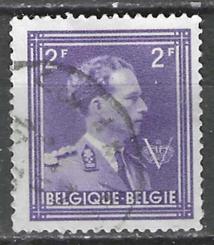 Belgie 1944 - Yvert/OBP 693a - Koning Leopold III (ST), Postzegels en Munten, Postzegels | Europa | België, Gestempeld, Koninklijk huis
