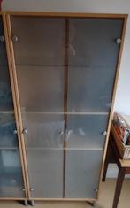 3 boekenkasten - hout met glazen deuren, Huis en Inrichting, Kasten | Boekenkasten, Ophalen, 50 tot 100 cm, 150 tot 200 cm, 25 tot 50 cm