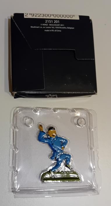 17 Kleine staande metalen Kuifje figuurtjes, Verzamelen, Stripfiguren, Zo goed als nieuw, Beeldje of Figuurtje, Kuifje, Ophalen of Verzenden