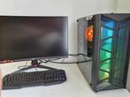 PC gamer RGB haut de gamme + moniteur + clavier, Informatique & Logiciels, Ordinateurs de bureau, Comme neuf, Avec moniteur, Enlèvement