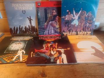 6 lp's van iconische films/ musicals disponible aux enchères
