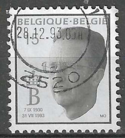 Belgie 1993 - Yvert/OBP 2520 - Rouwzegel Koning Boudewi  (ST, Postzegels en Munten, Postzegels | Europa | België, Gestempeld, Koninklijk huis