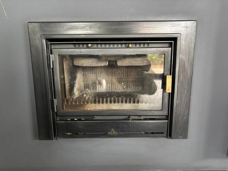 Inbouwhaard hout (Barbas Universal 60), Huis en Inrichting, Haarden, Gebruikt, Houthaard, Ophalen