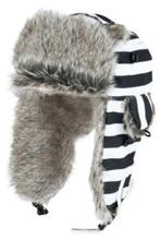 Chapka PUSSY DELUXE gestreept wit/zwart nieuw verpakt., Hoed, Nieuw, One size fits all, Ophalen of Verzenden