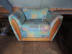 Retro brede zit fauteuil, Ophalen, Hout, 75 tot 100 cm, Zo goed als nieuw