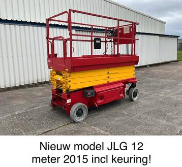 Schaarhoogwerker JLG 12 meter 2014 nieuw model & keuring beschikbaar voor biedingen