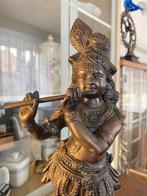 Bronze hindoeïstische god Krishna 36 cm, Enlèvement ou Envoi, Bronze