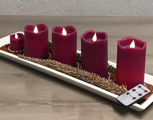 Décoration de table,5 bougies artificielles, prix : 15€, Maison & Meubles, Accessoires pour la Maison | Bougeoirs & Bougies, Comme neuf