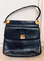 Vintage handtas in goeie staat met gouden accenten, Handtassen en Accessoires, Tassen | Damestassen, Ophalen of Verzenden, Zo goed als nieuw