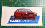 Sticker Saab Lancia 600 jaren '80 (Zeldzaam!), Verzamelen, Stickers, Ophalen of Verzenden