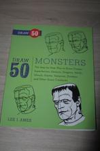 Boek Draw 50 monsters ( zeer mooie staat )2012, Engels, Boeken, Hobby en Vrije tijd, Gelezen, Ophalen of Verzenden, Lee J. Ames