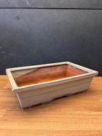 Bonsai pot, schaal, beige/crème geglazuurd, Tuin en Terras, Ophalen