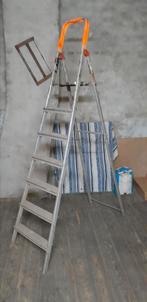 Trapladder 6+1 treden, Doe-het-zelf en Bouw, Ophalen, Zo goed als nieuw