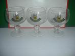 3 oude bierglazen van Maredsous,€ 1,50 stuk., Ophalen of Verzenden, Zo goed als nieuw, Glas of Glazen, Overige merken
