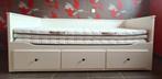 Bedbank  met drie laden  en twee matrassen, Huis en Inrichting, Ophalen, Zo goed als nieuw, Wit