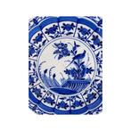 Plat en Faïence Bleu de Delft : Oiseaux et Fleurs, Antiquités & Art, Enlèvement ou Envoi