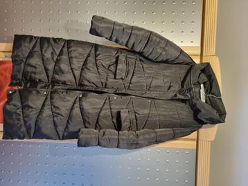 Black Long Warm Winter Hooded Padded Jacket beschikbaar voor biedingen