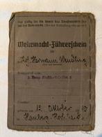 Fuhrerschein de la Wehrmacht, Collections, Objets militaires | Seconde Guerre mondiale, Autres types, Armée de terre, Envoi