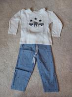 Pyjama Buissionnaire - lange mouw - jongen - wit/blauw - maa, Enfants & Bébés, Comme neuf, Vêtements de nuit ou Sous-vêtements