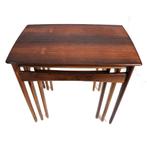 Palissander vintage mimiset set bijzettafels Deens design, Verzenden