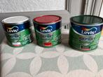 3 potten levis expert, Doe-het-zelf en Bouw, Verf, Beits en Lak, Ophalen, Zo goed als nieuw, Rood