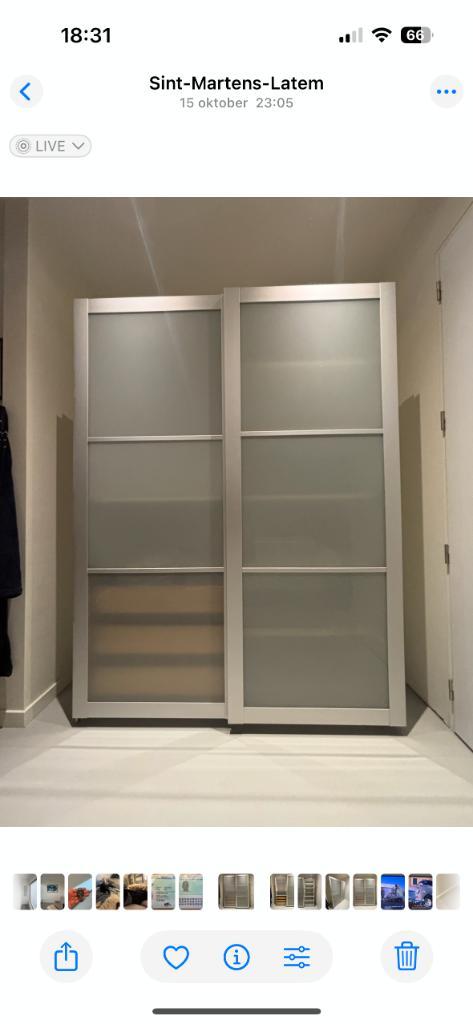 Ikea Pax kast, Huis en Inrichting, Kasten | Kleerkasten, Gebruikt, 100 tot 150 cm, 50 tot 75 cm, Met lade(s), Met deur(en), Met plank(en)