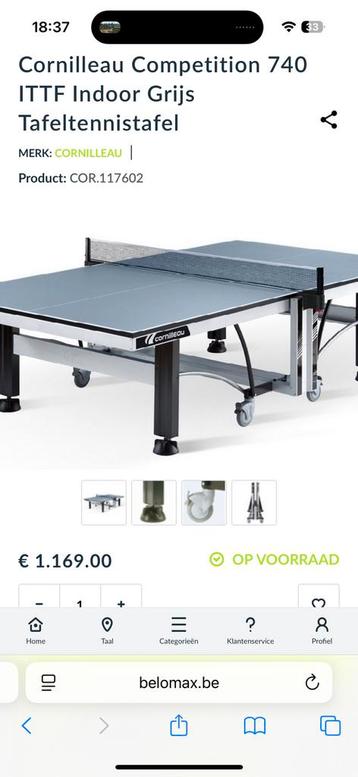 Table de ping pong pro comme neuve, Enlèvement, Comme neuf