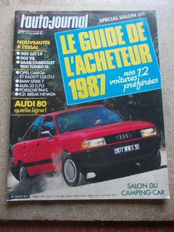AUTO JOURNAL LE GUIDE DE L ACHETEUR 1987, Enlèvement ou Envoi, Utilisé, Général