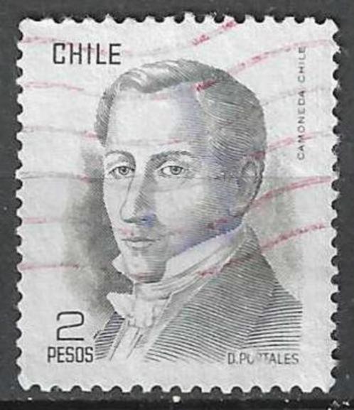 Chili 1976 - Yvert 476 - Diego Portales (ST), Timbres & Monnaies, Timbres | Amérique, Affranchi, Envoi