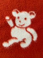 Deken babybedje rood met beren, Kinderen en Baby's, Ophalen, Zo goed als nieuw, Deken