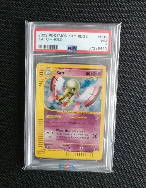 Xatu holo PSA 7 US skyridge H32/H32 de 2003, Hobby & Loisirs créatifs, Jeux de cartes à collectionner | Pokémon, Comme neuf, Enlèvement ou Envoi