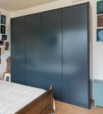 Kleerkast blauw - 4 deuren, Huis en Inrichting, Kasten | Kleerkasten, 200 cm of meer, Met hangruimte, Gebruikt, 50 tot 75 cm