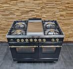 🔥Poêle Luxe Boretti 100 cm anthracite + plaque de cuisson, Gaz, Classe énergétique A ou plus économe, Enlèvement ou Envoi, Gril