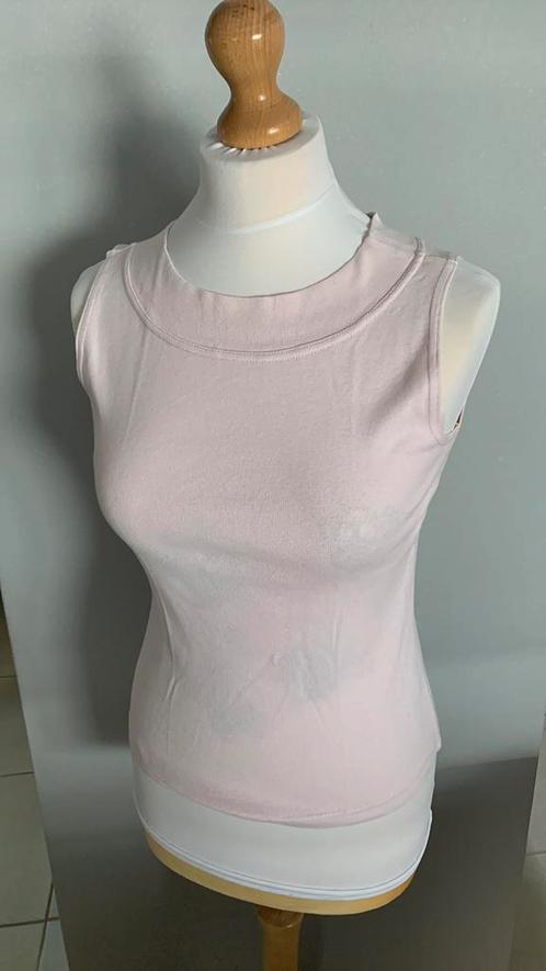 Chaton S zeer  lichtroos topje Nieuwstaat, Kleding | Dames, Topjes, Zo goed als nieuw, Maat 36 (S), Roze, Zonder mouw, Ophalen of Verzenden