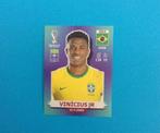 Panini sticker Vinicius Jr - WK 2022 Qatar - Blauwe versie, Ophalen of Verzenden, Zo goed als nieuw