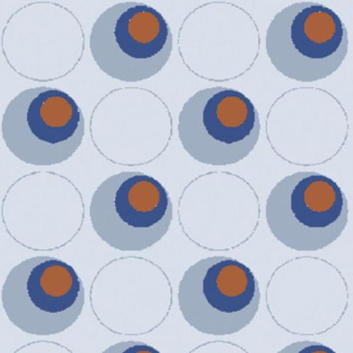Retro behang, Huis en Inrichting, Stoffering | Behang, Blauw, Oranje, 10 tot 25 m², Verzenden