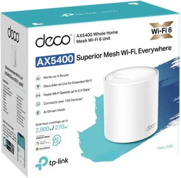 TP-Link Deco WiFi 6 Mesh AX 5400Mbps Deco X60 beschikbaar voor biedingen
