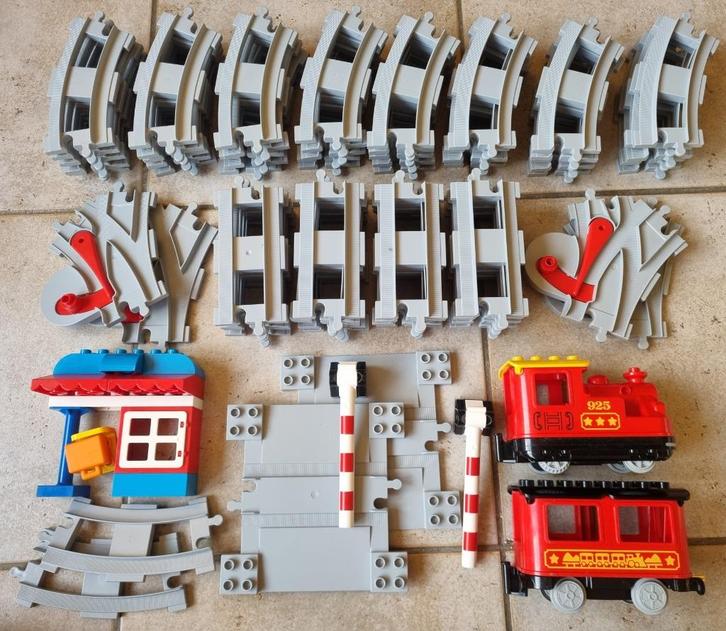 Zelf Rijdende Trein + Groot Lot van 72 Duplo Treinsporen, Kinderen en Baby's, Speelgoed | Duplo en Lego, Duplo, Ophalen of Verzenden