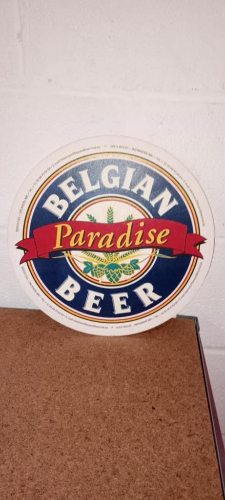 Brasserie beer grand sous-bock Belgium Beer Paradise, Verzamelen, Biermerken, Zo goed als nieuw, Viltje(s), Overige merken, Ophalen of Verzenden