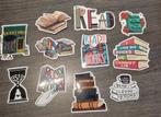 11 stickers met thema boeken, Verzamelen, Stickers, Nieuw, Overige typen, Ophalen of Verzenden