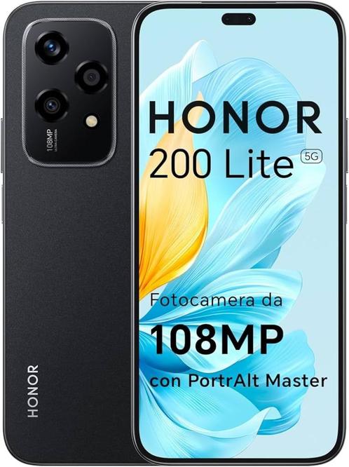 Te koop Honor 200 Lite black, Télécoms, Téléphonie mobile | Marques Autre, Comme neuf, Sans abonnement, Sans simlock, Classique ou Candybar