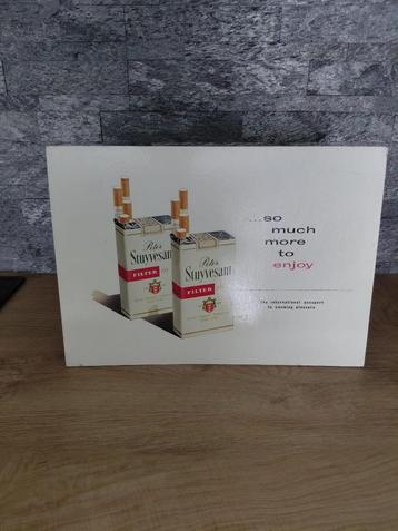 Vintage kartonnen reclamebord sigaretten Peter Stuyvesant 60 beschikbaar voor biedingen