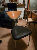 4 eetkamer stoelen met stoffen zitting, Enlèvement, Utilisé