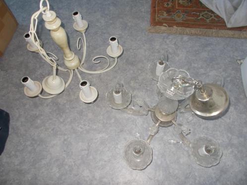 2 verschillende lusters, Huis en Inrichting, Lampen | Kroonluchters, Ophalen