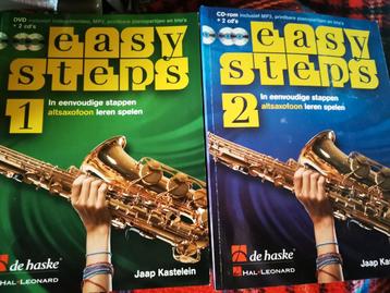 Altsaxofoon easy steps deel 1&2 Zie omschrijving  beschikbaar voor biedingen