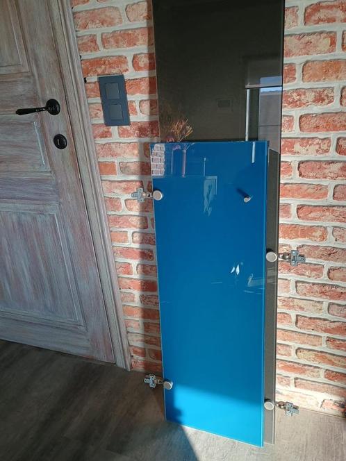 2 kastdeuren gelaagd glas 6 mm, Doe-het-zelf en Bouw, Glas en Ramen, Zo goed als nieuw, Overige typen, Ophalen